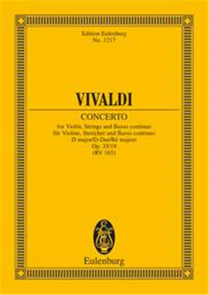 Concerto D major op. 35/19 RV 212a / PV 165